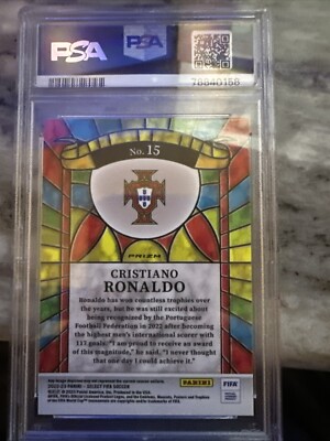Cristiano Ronaldo - 2022-23 Select FIFA - Stained Glass PSA 10 | eBay