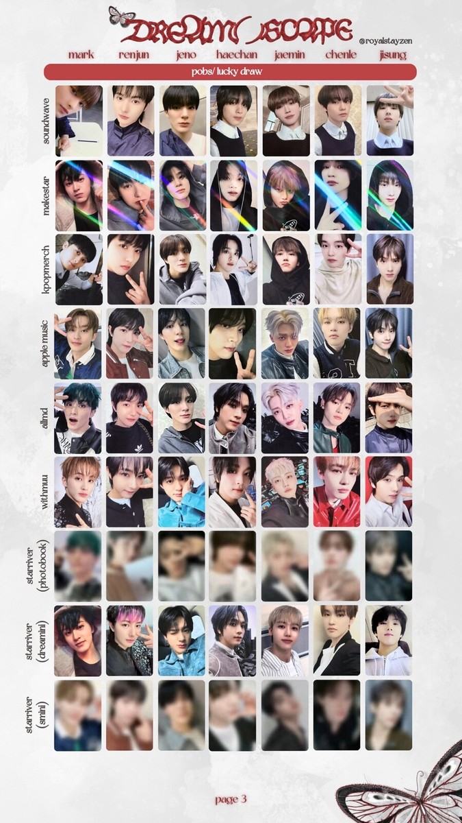 NCT DREAM the 4th ALBUM DREAM ( ) SCAPE POB OFFICIAL PHOTOCARD