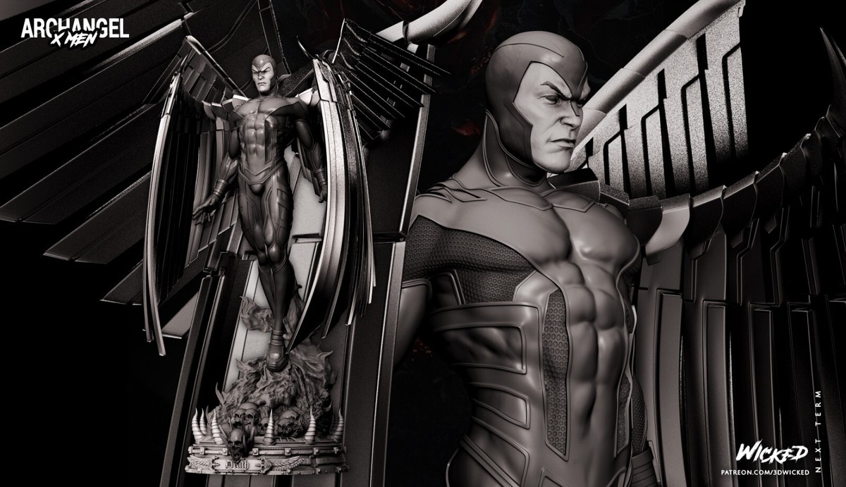 ARCHANGEL Statue Marvel X-Men Apocalypse Avengers Resin Model Kit
