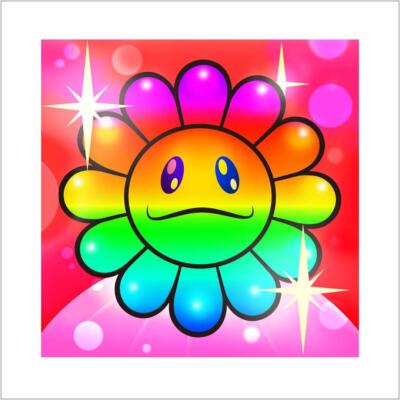 Takashi Murakami Murakami.Flower #9727 Rainbow ed 100 108 Flowers
