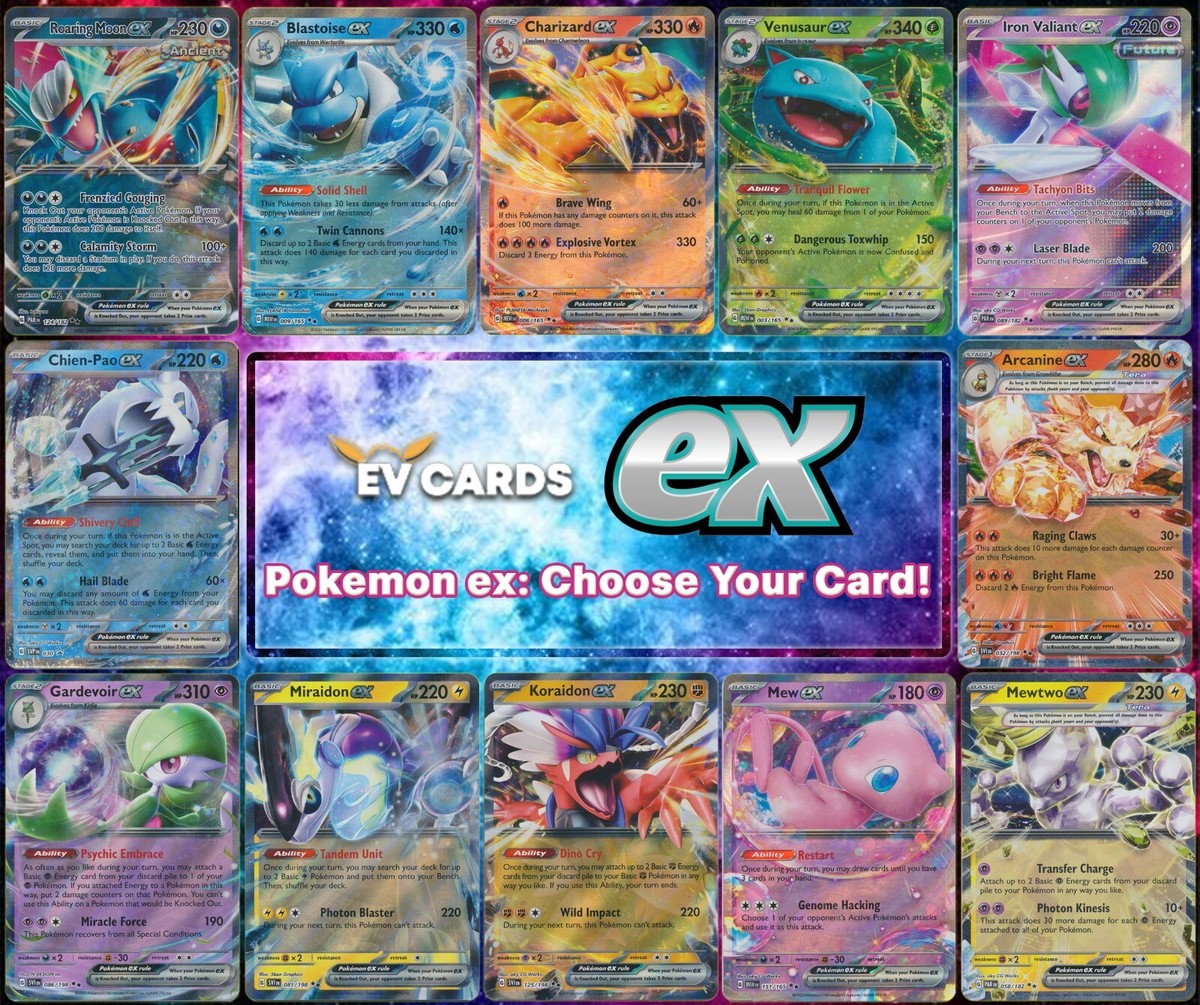 Pokemon ex - Choose Your Card | 100% Authentic Scarlet & Violet