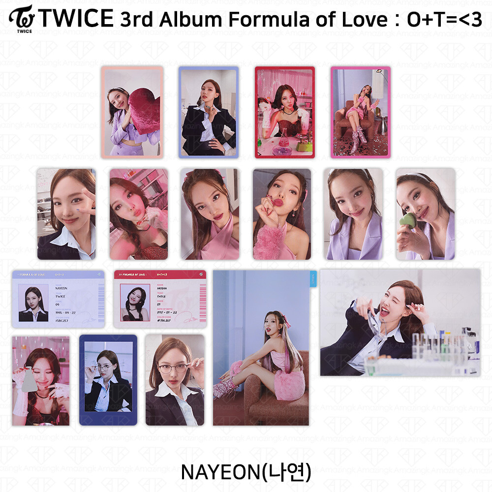 TWICE 3rd Album Formula of Love : O+T= 3 Official Photocard Nayeon