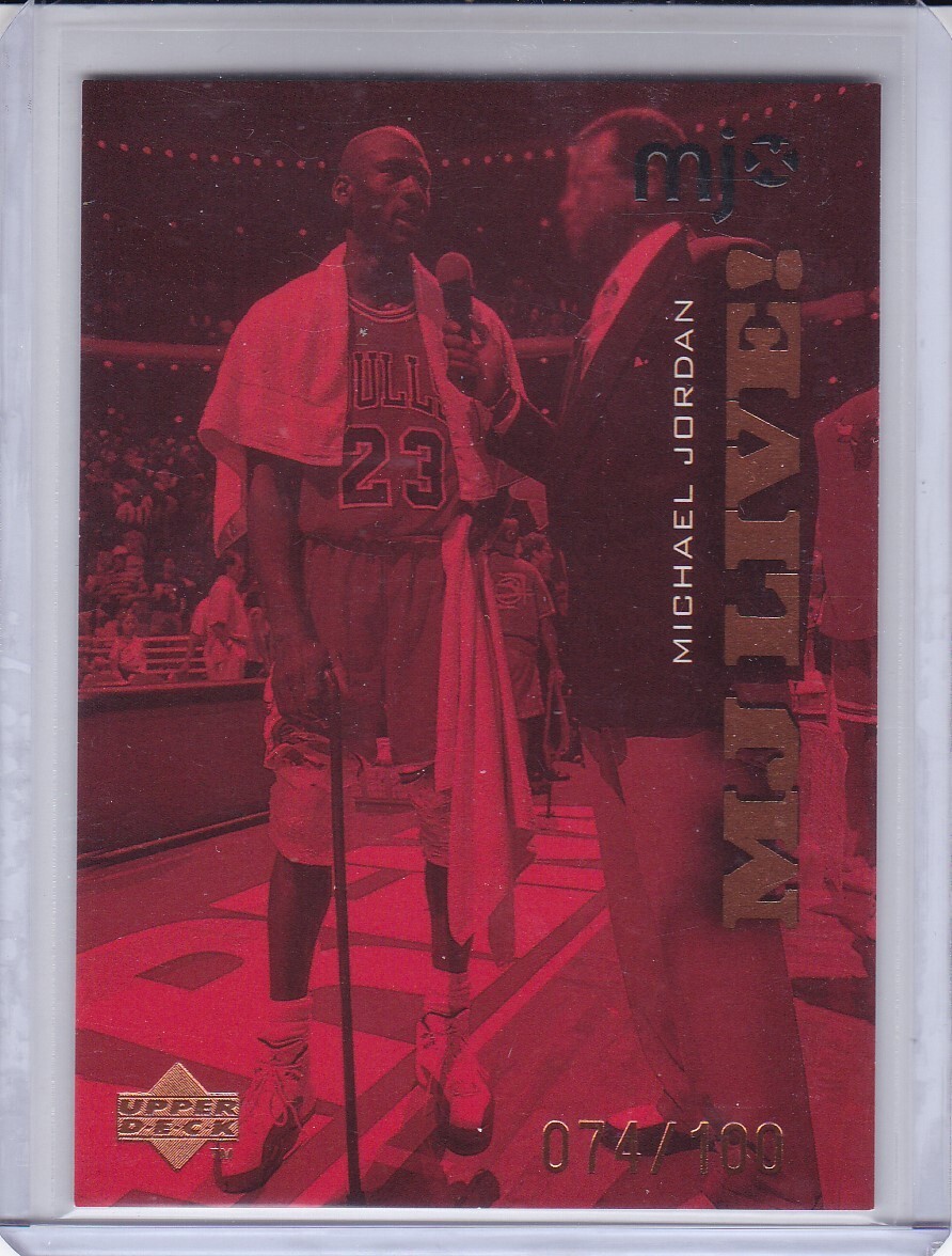 Michael Jordan 1998 Upper Deck MJx #1 Live /100 Price Guide