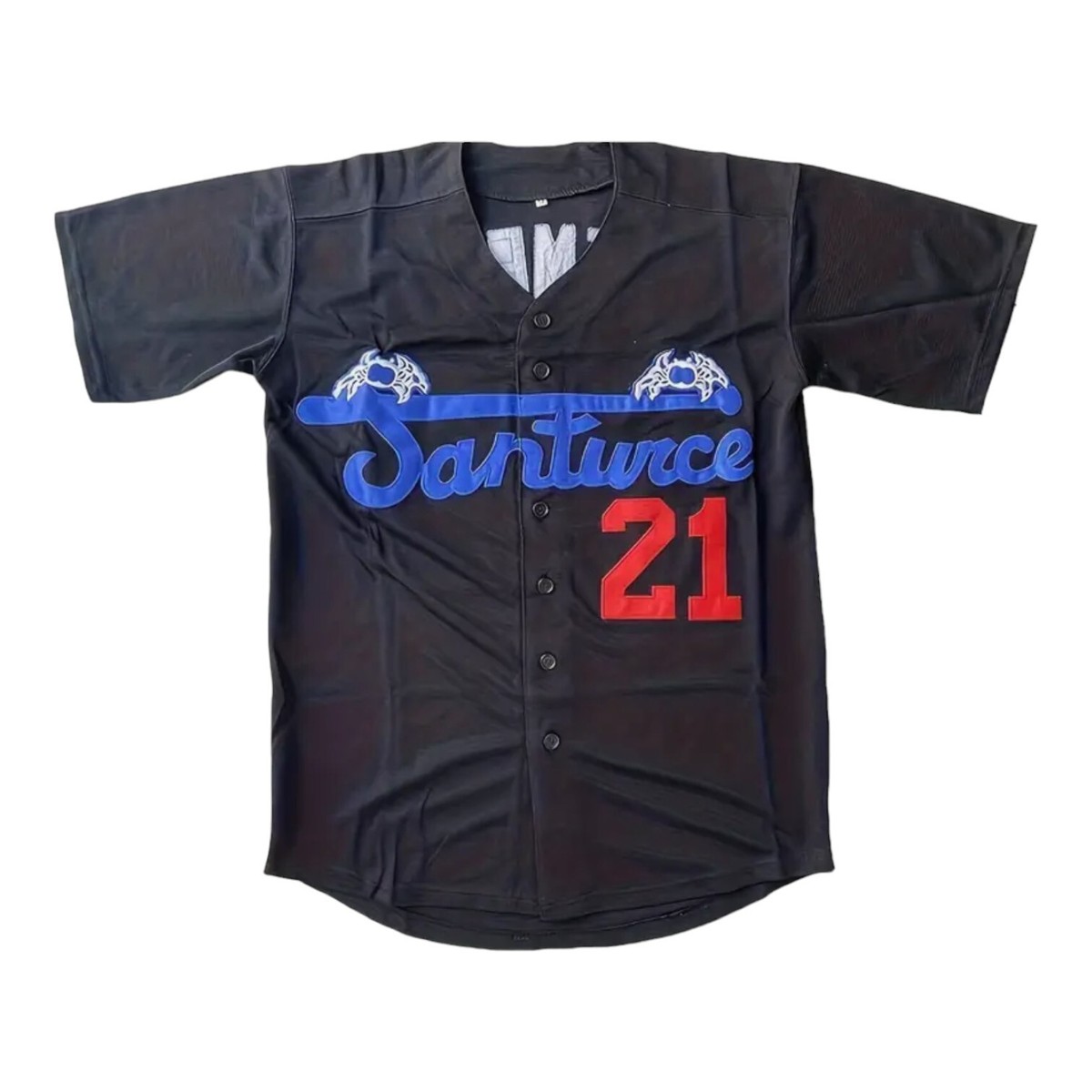 Santurce Cangrejeros Roberto Clemente Baseball Jersey Black Men's