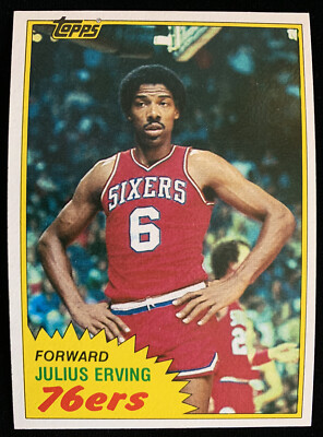 1981-82 Topps Julius Erving Philadelphia 76ers Basketball Card #30