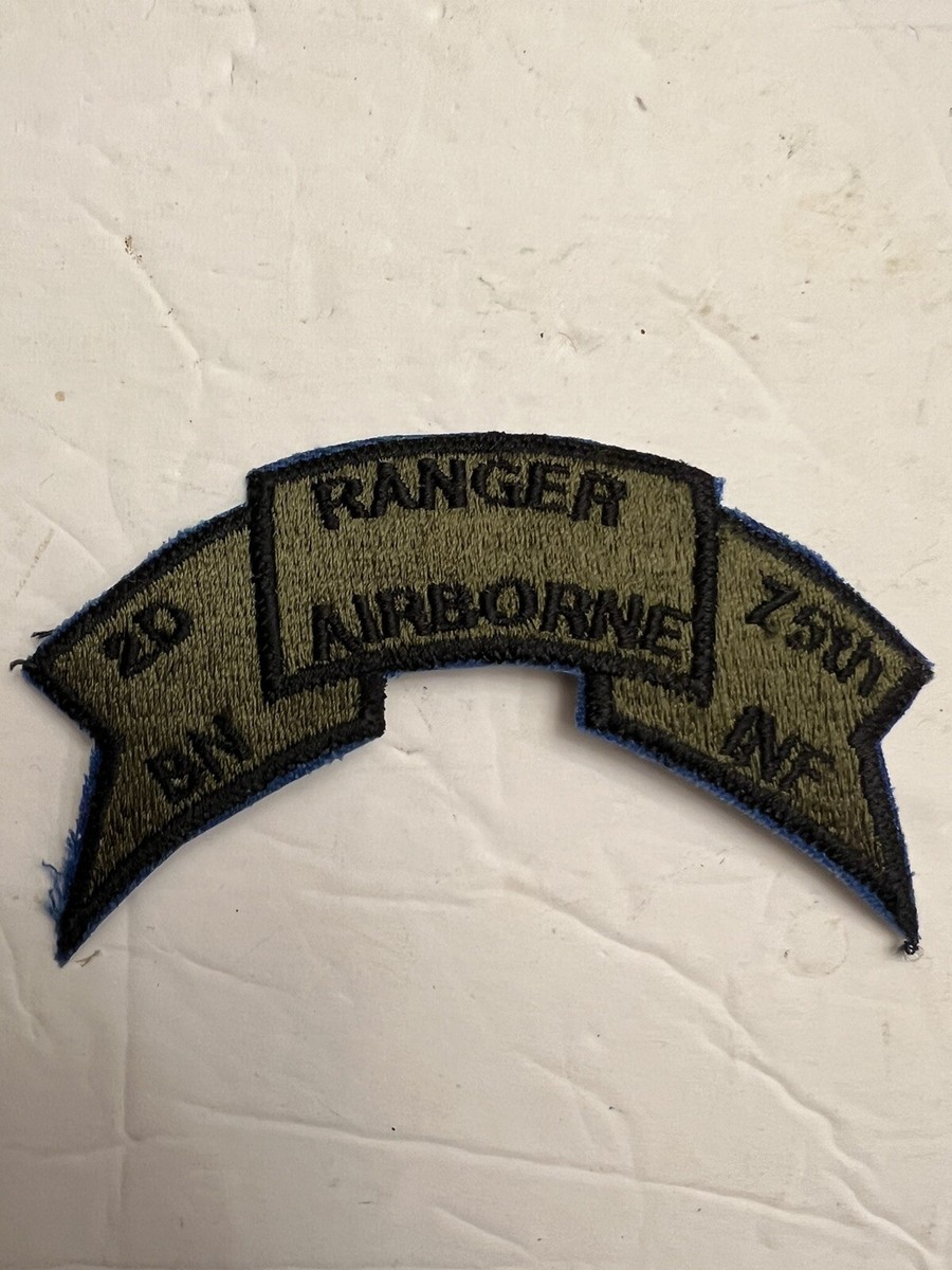 Vietnam War 2nd Ranger Battalion 75th Ranger Scroll Patch Airborne