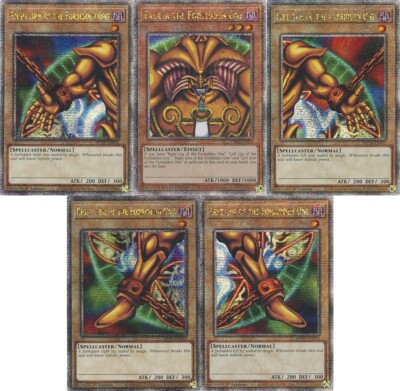 Yugioh Exodia The Forbidden One Complete 5 Card Quarter Century