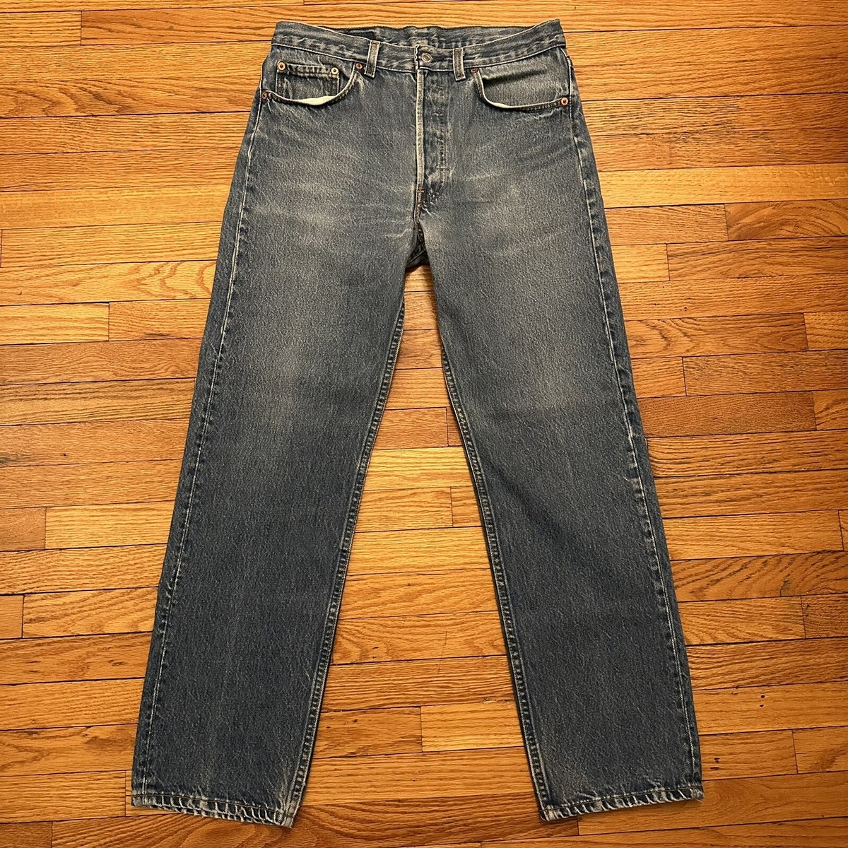 Vintage Levi's 501 Size 32x30 Blue Denim Jeans Made In USA | eBay