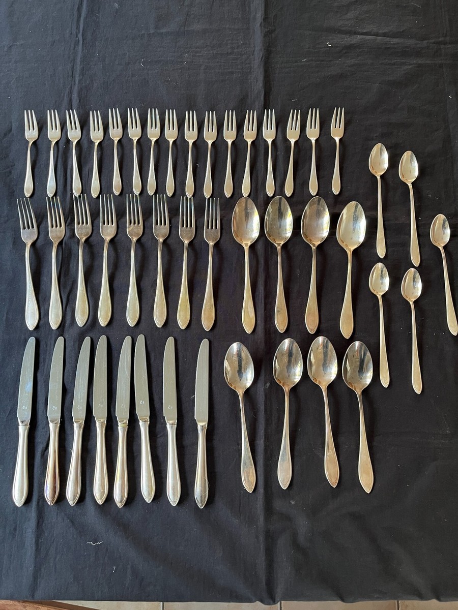 Christofle Versailles Flatware Set Silverplated Dinner Cutlery 45