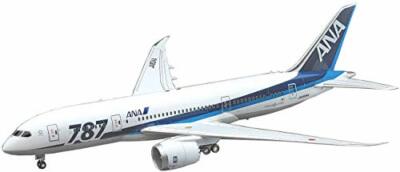 Hasegawa 1/200 Scale ANA BOEING 787-8 Jet Airliner Plastic Model