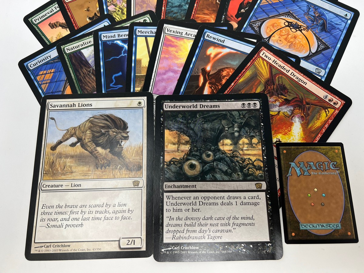 24x Vintage MTG Oversized 8th Edition Cards Magic the Gathering