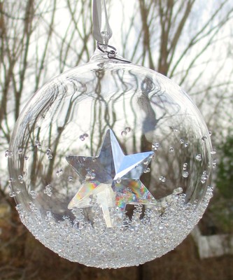 SWAROVSKI CHRISTMAS 2014 Annual Ball Ornament Star Mint and NEW IN