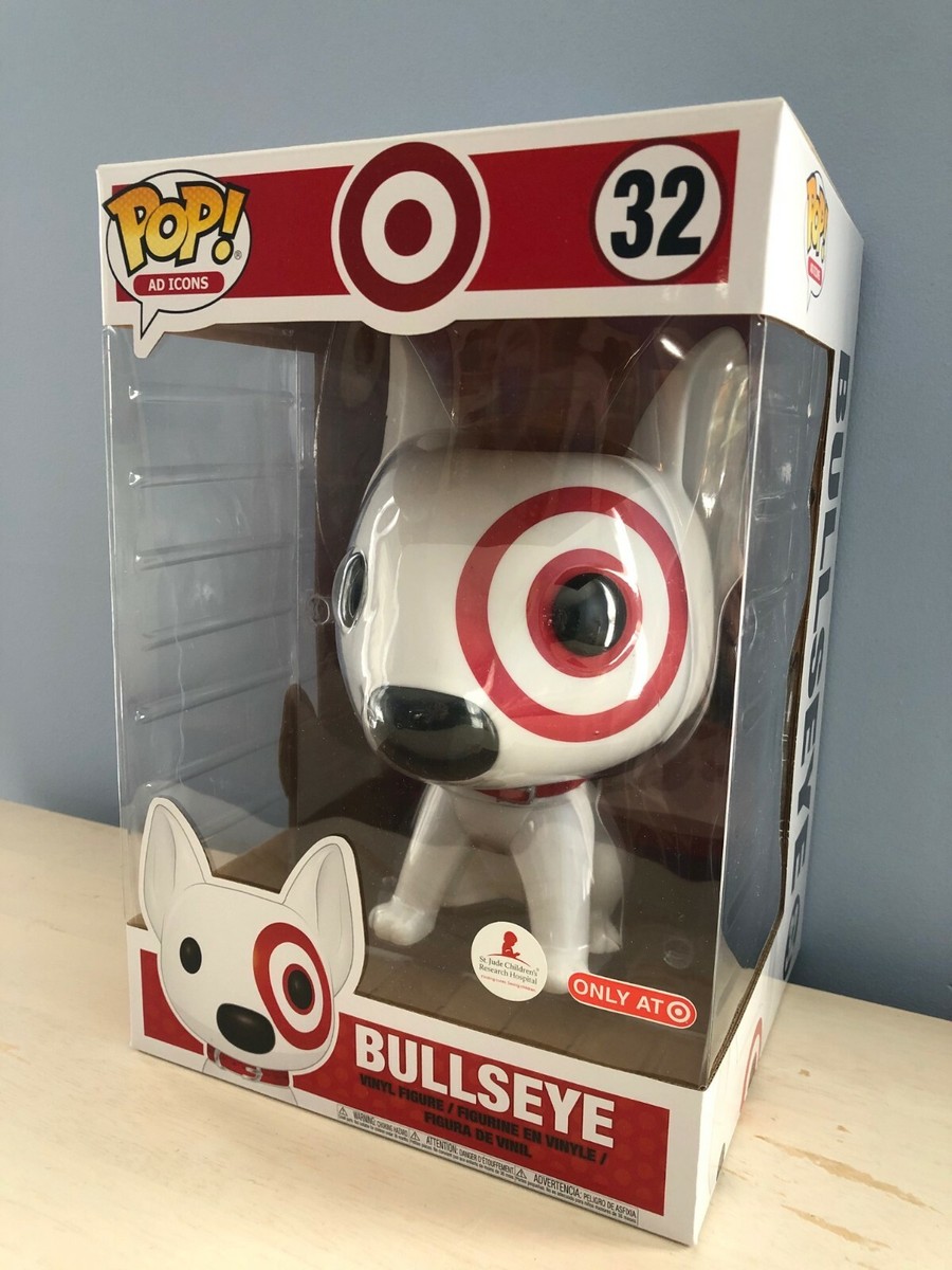Funko POP! Bullseye Dog Target Exclusive #32 10 Inch Vinyl Figure
