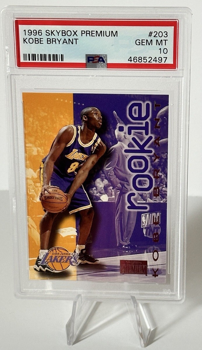 1996 Skybox Premium Kobe Bryant RC Rookie Card PSA 10 GEM MT #203