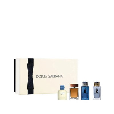 DOLCE & GABBANA 4 PCS MINI SET FOR MEN: 