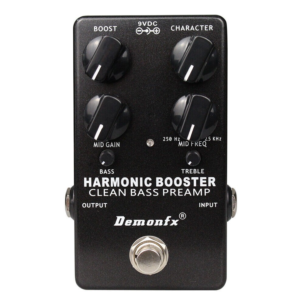 Demonfx Harmonic Booster Clean Bass Guitar Pre-amp Pedal | eBay