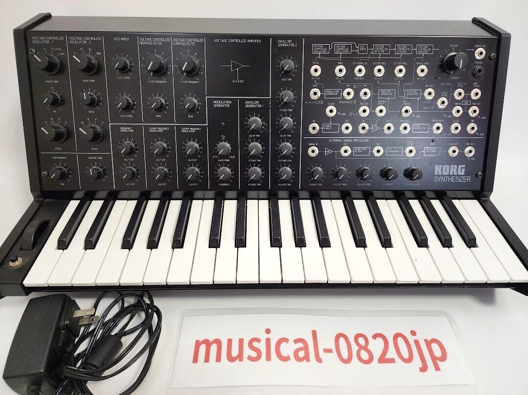 KORG MS20 mini analog synthesizer monophonic Black keyboard Music