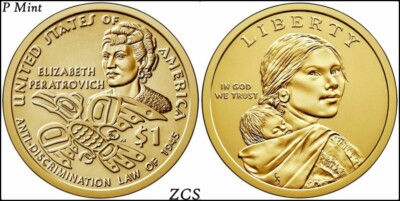 2020 P Sacagawea Native American Indian 1945 Anti Discrimination