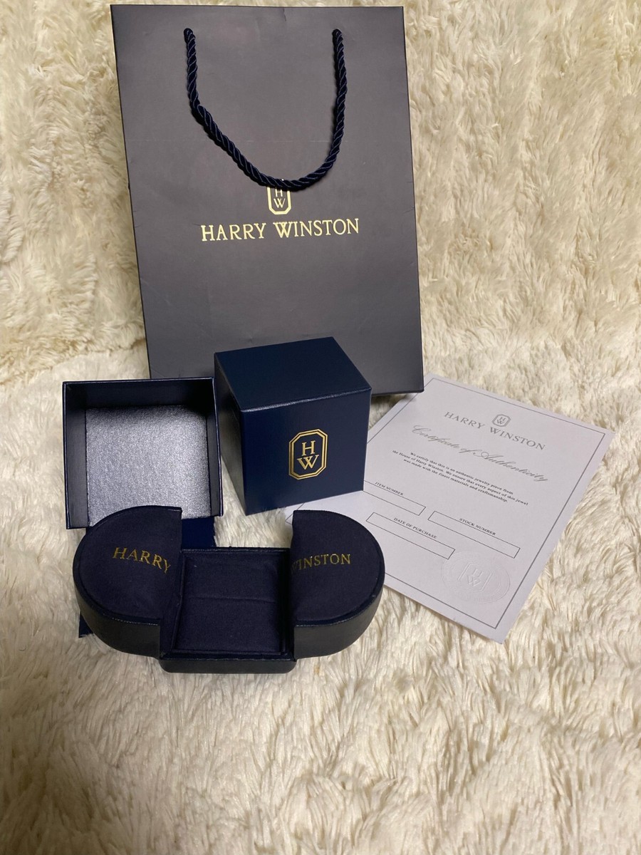 Harry Winston Ring/ Pendant & Earrings Jewelry case with Shopping