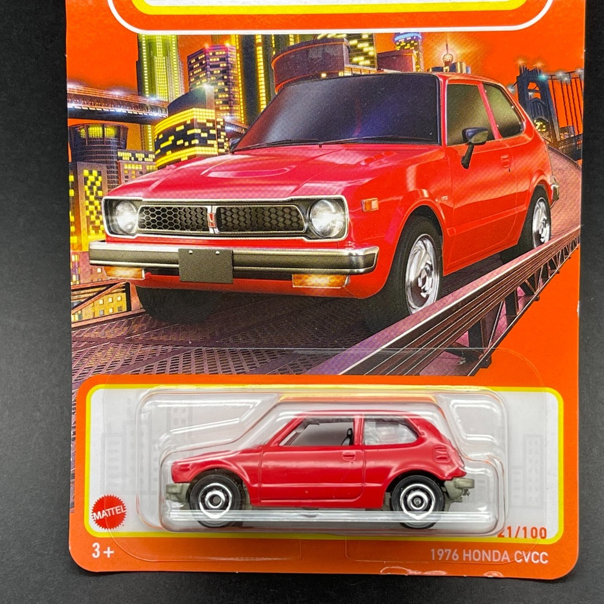 Matchbox 1976 '76 Honda CVCC Red 2-Door Car Vehicle Diecast 1/64