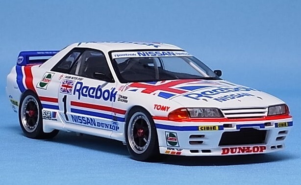 HPI 1/43 Reebok Nissan Skyline R32 GT-R 1990 #1 JTC Suzuka Racing
