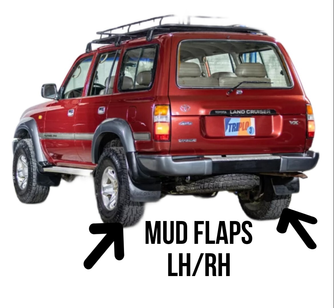 Mud Flap for Toyota Land Cruiser 1993-1997 FJ80 Rear Mud Guards