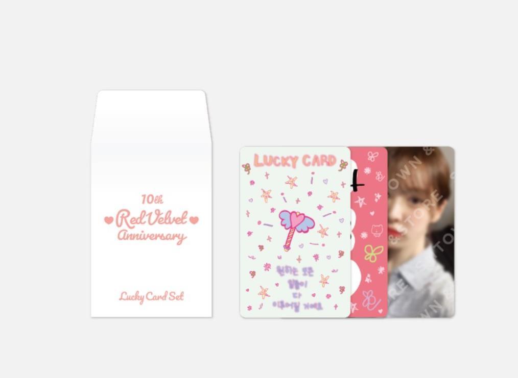 Red Velvet 10TH ANNIVERSARY SMTOWN OFFICIAL GOODS LUCKY CARD SET +