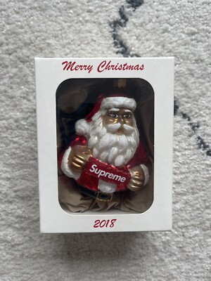 Supreme Santa Red Christmas Ornament FW18 - 100 % Authentic | eBay