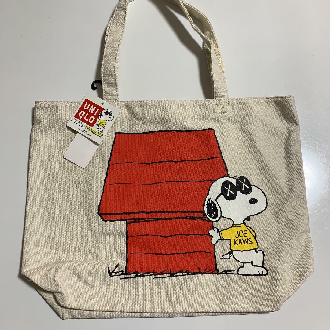 Uniqlo Kaws Collaboration Snoopy Canvas Tote Bag Peanuts Japan | eBay