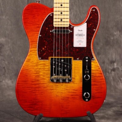 Fender 2024 Collection MIJ Hybrid II Telecaster Flame Sunset