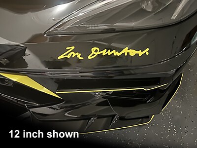 Zora Arkus Duntov Signature Decal Sticker CORVETTE C5 C6 C7 C8 Z51