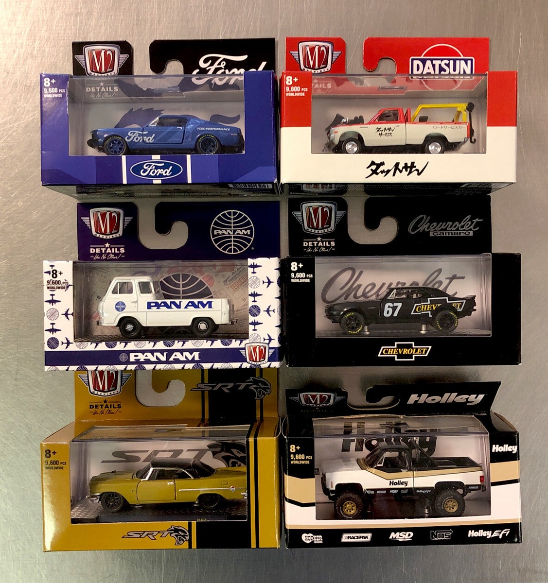 M2 MACHINES CASTLINE INC ( SET OF 6 ) GMC CHEVY FORD MUSTANG