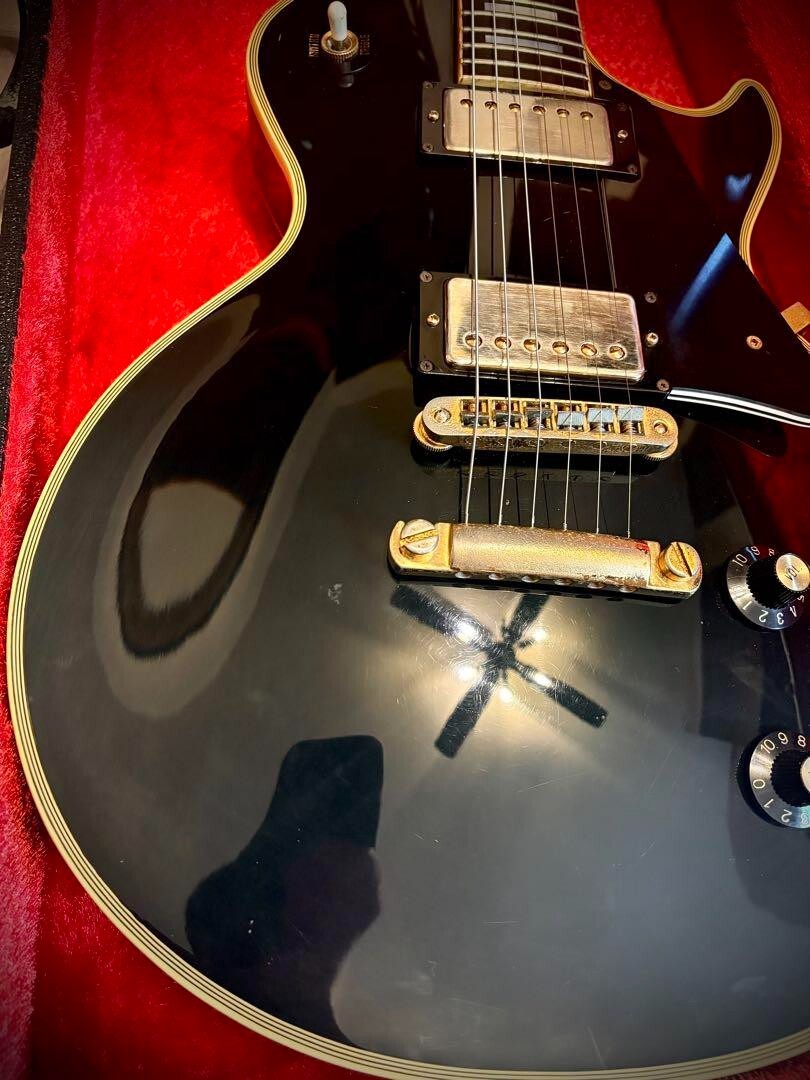 Greco EG-1000 Les Paul Custom Black 1978 Japan Vintage Guitar W/ U