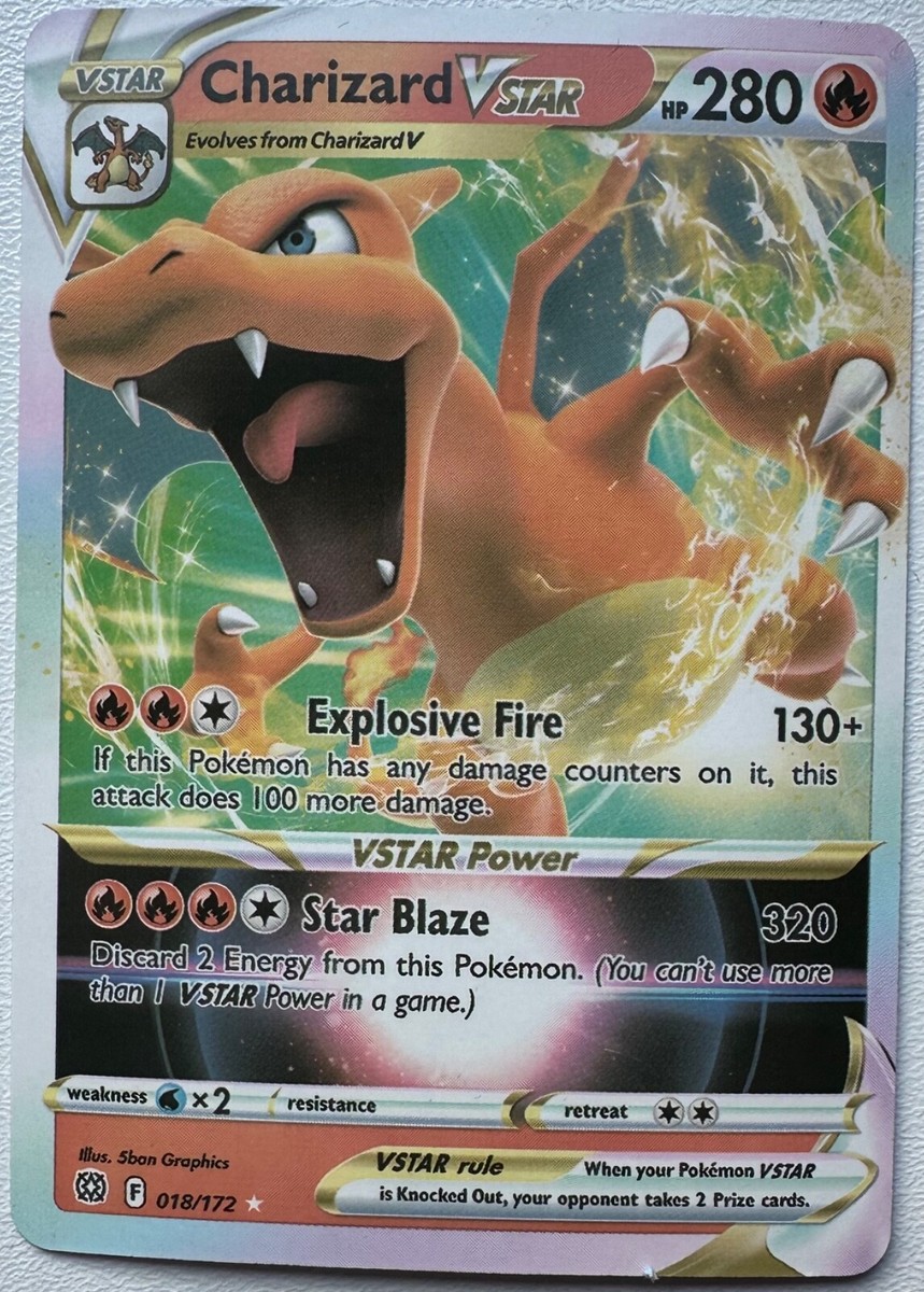 POKEMON CARD VSTAR CHARIZARD V STAR 280 HP | eBay
