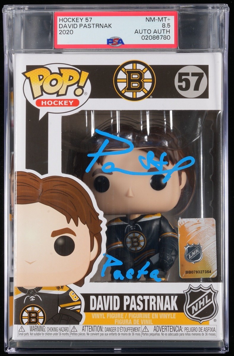 DAVID PASTRNAK Signed Funko POP #57 Boston Bruins Autographed Auto