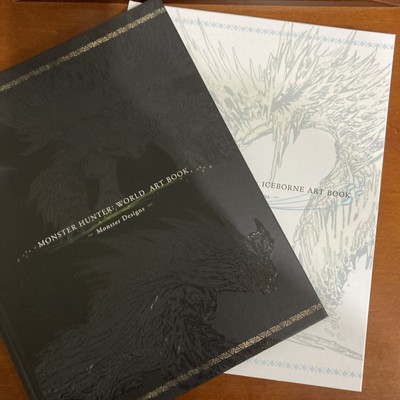Monster Hunter Art Book Set World & Iceborne Monster Designs