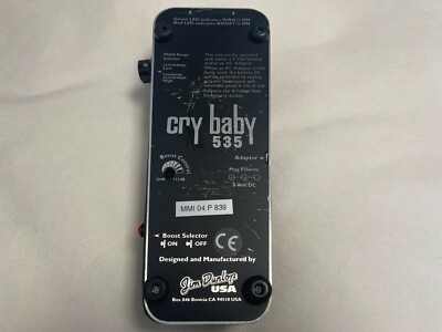 Jim Dunlop Cry Baby 535 Guitar Effect Wah Pedal Black | eBay