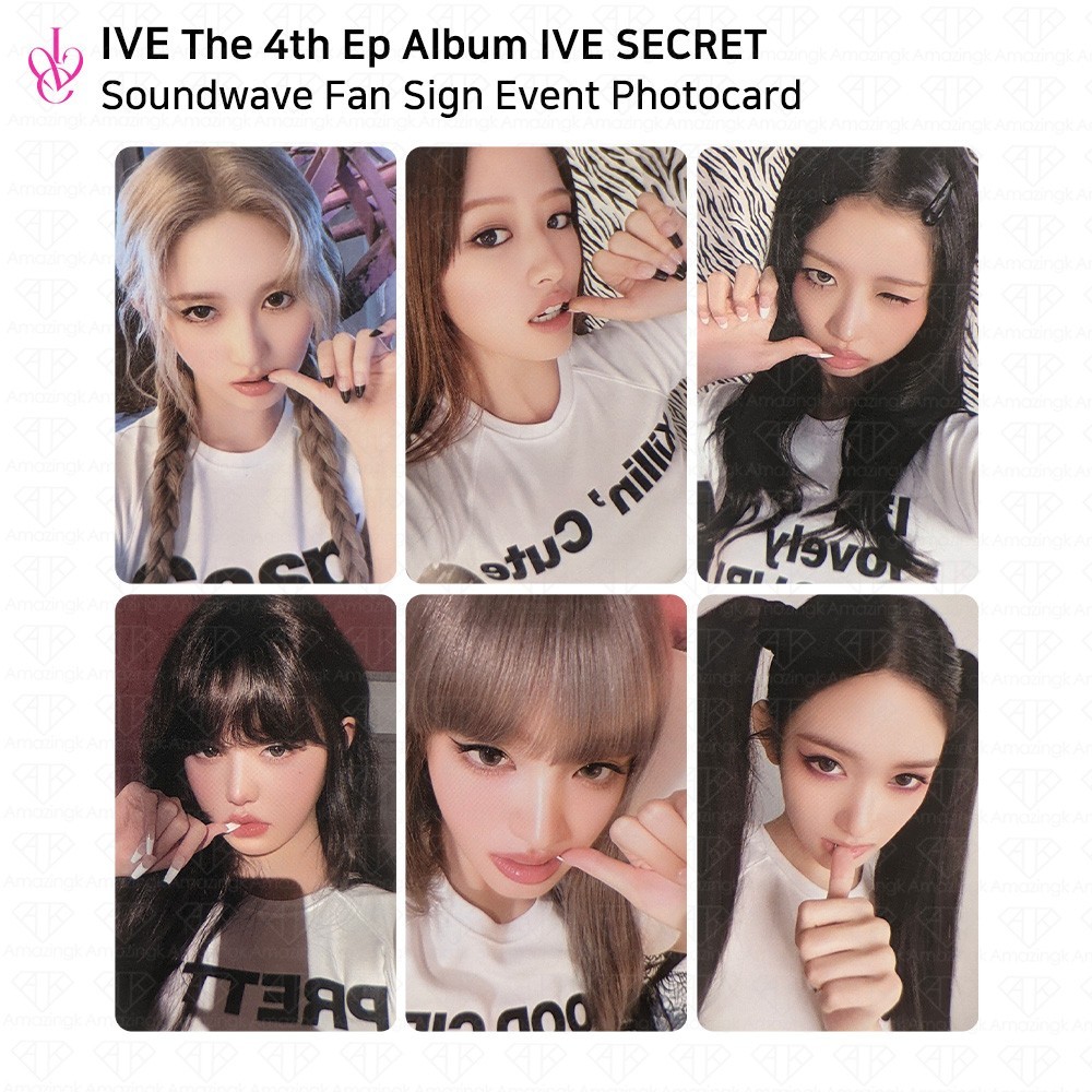 IVE 4th EP Album IVE SECRET Soundwave Fan Sign Photocard WONYOUNG