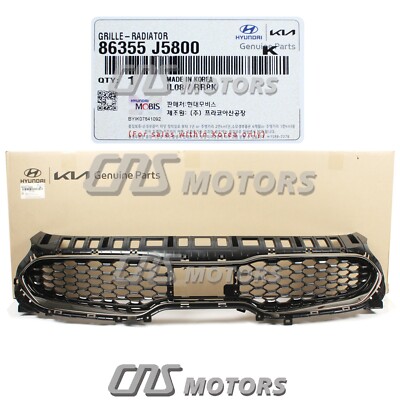 ⭐GENUINE⭐ Radiator Grille Dark Chrome for 2018-2023 Kia Stinger
