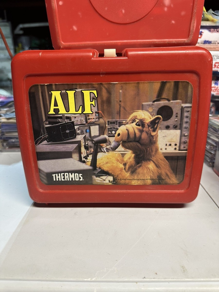 Vintage ALF Lunchbox • by Thermos • Red Plastic Lunchbox 1987 | eBay