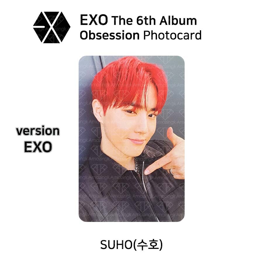 EXO 6th Album OBSESSION Official Photocard Photo Slide SUHO K-POP