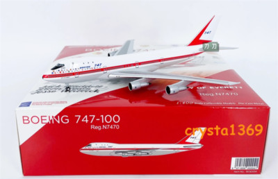 HX 1/400 Boeing B747-100 Painted N7470 Alloy Finished Aircraft
