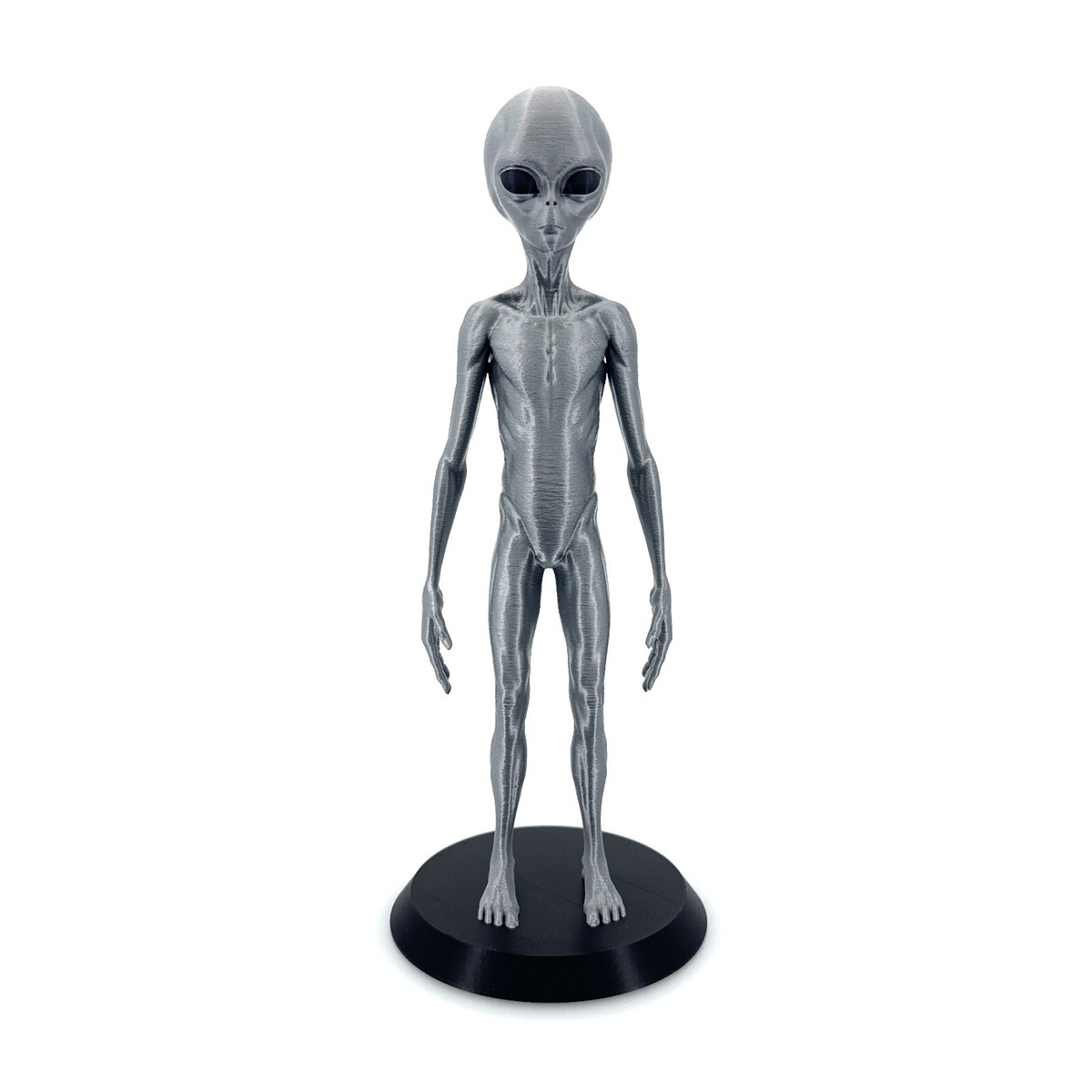Grey Alien Figurine - 3D Printed Sci-Fi Extraterrestrial Figure