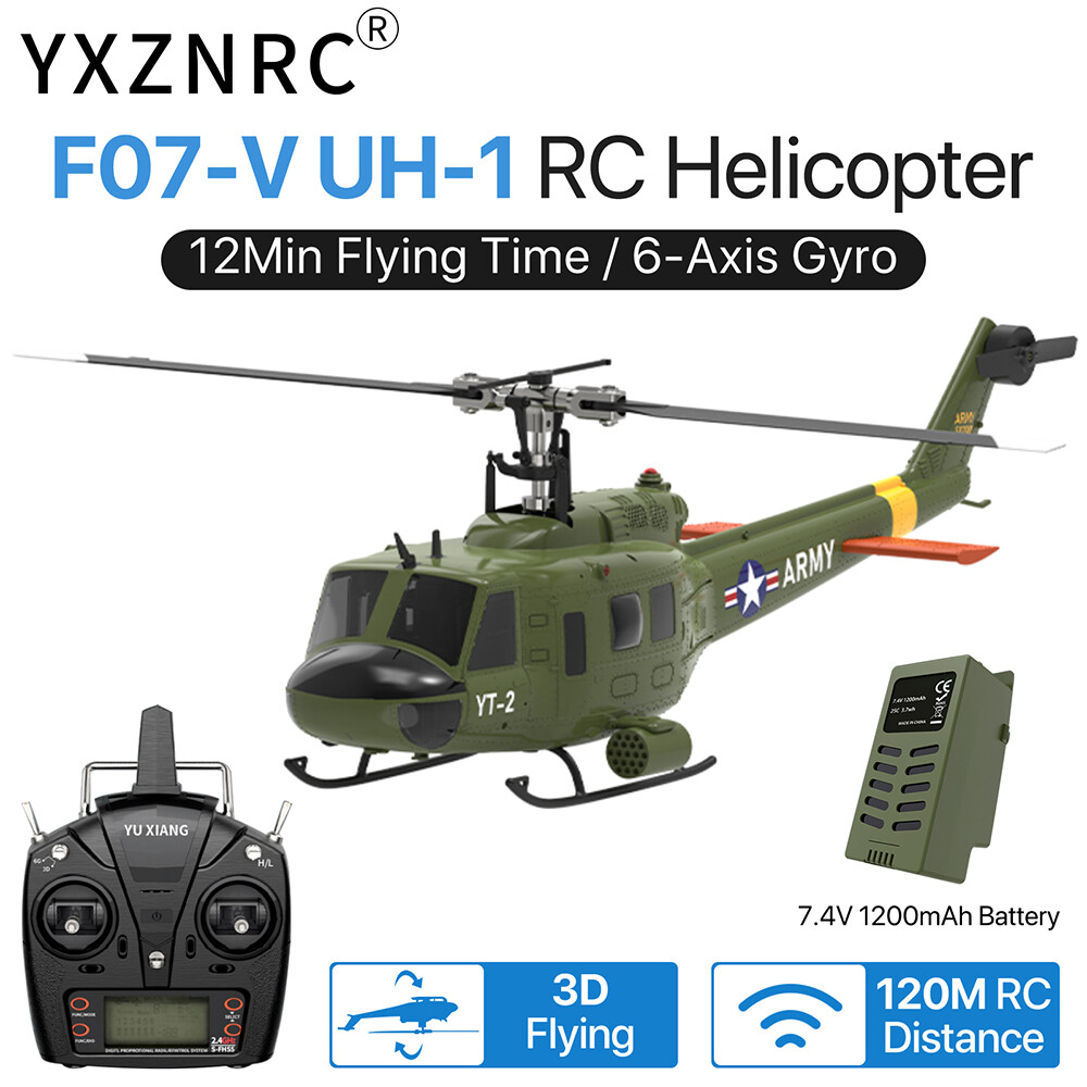 YUXIANG F07-V UH-1 Huey 6-Axis Gyro 6CH 3D Flying Brushless RC RTF
