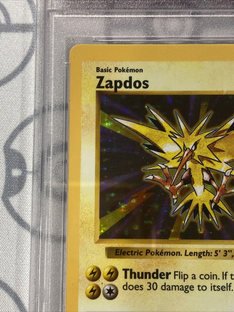 PSA 5 ZAPDOS 16/102 SHADOWLESS Base Set EX holo rare Pokemon card