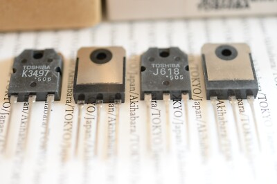 A pair of 2SK3497 / 2SJ618 NOS TOSHIBA Original MOS-FET Made in