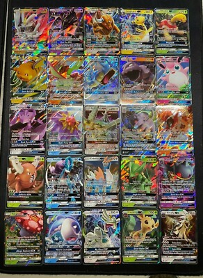 POKEMON TRADING CARD GX EX V 5 CARD LOT ALL ULTRA RARE OR FULL ART