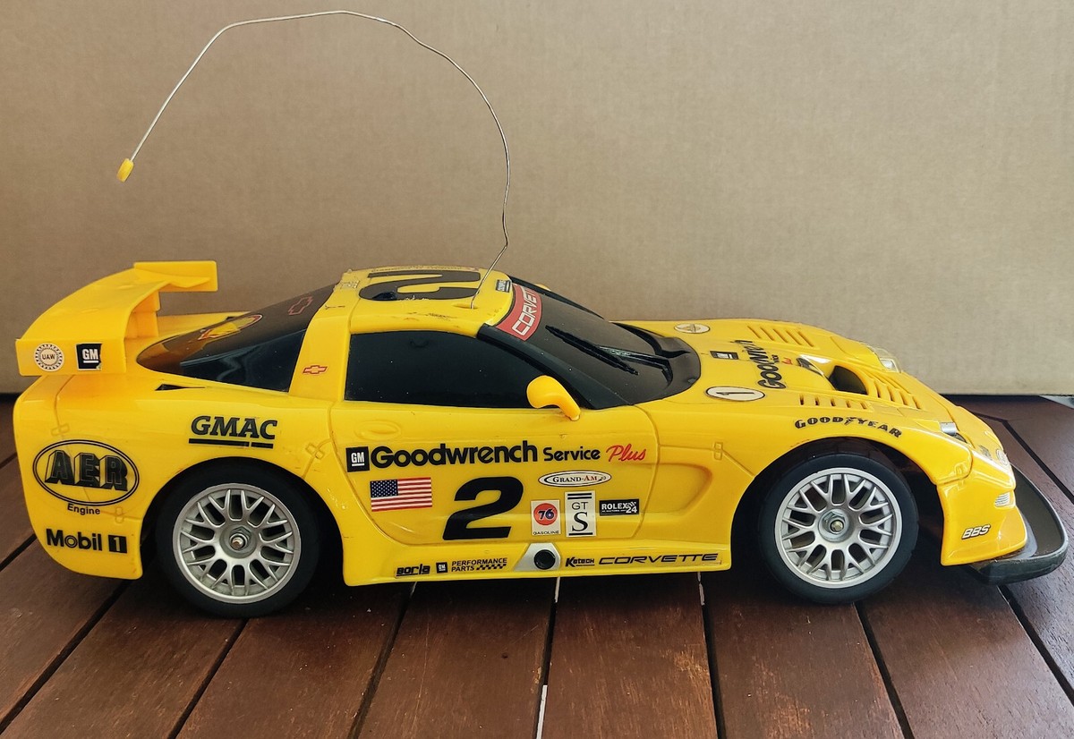Radio Shack RC Corvette C5-R Yellow Track Car | eBay