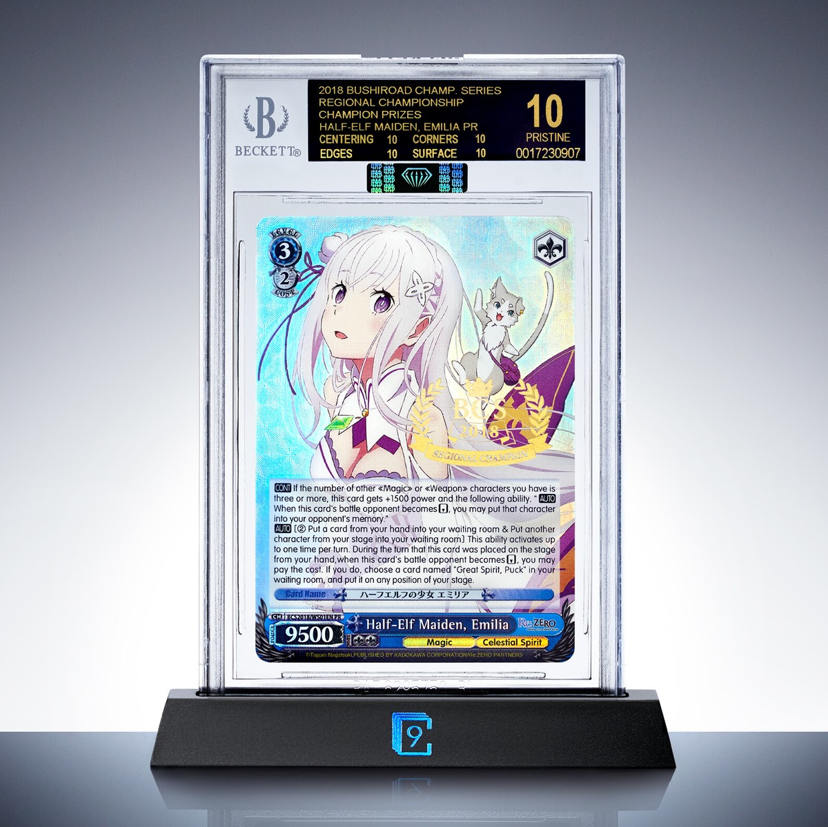BGS 10 Black Label - Half-Elf Maiden Emilia BCS Champion PR WS01