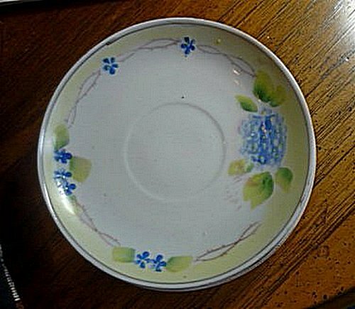 Antique Takita Japan Double Diamond Tt Hand Painted Porcelain